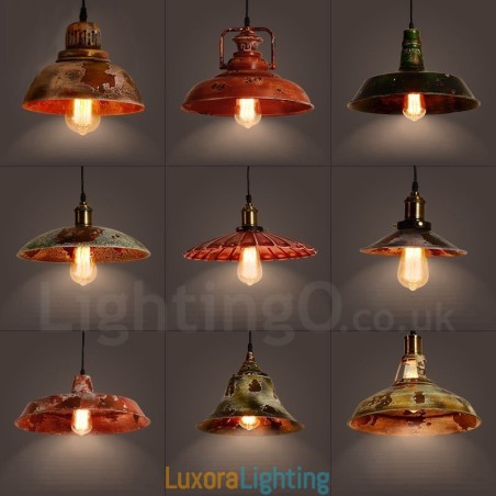 Designer Touch Decorative 1 Light Rustic Lodge Retro Vintage Pendant Light Loft