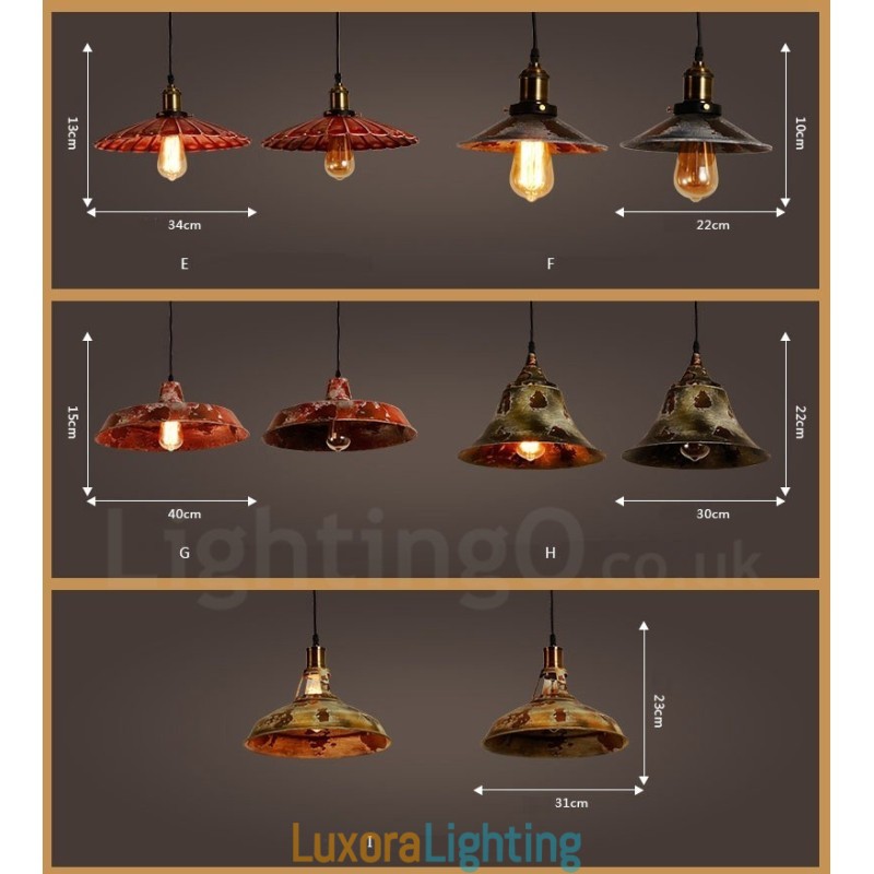 Designer Touch Decorative 1 Light Rustic Lodge Retro Vintage Pendant Light Loft