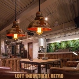 Designer Touch Decorative 1 Light Rustic Lodge Retro Vintage Pendant Light Loft