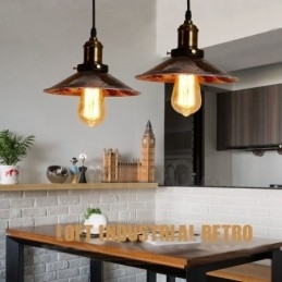 Designer Touch Decorative 1 Light Rustic Lodge Retro Vintage Pendant Light Loft
