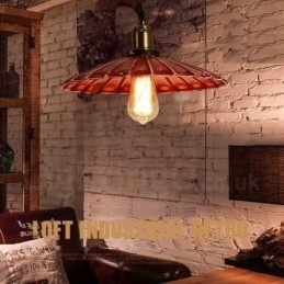 Designer Touch Decorative 1 Light Rustic Lodge Retro Vintage Pendant Light Loft