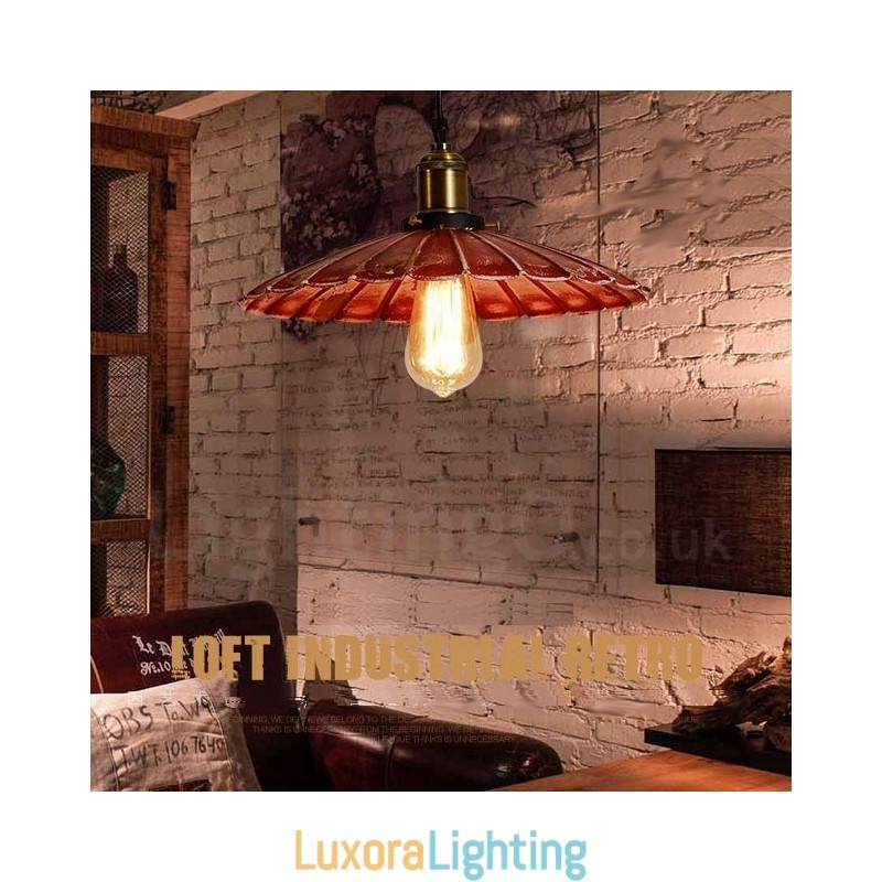 Designer Touch Decorative 1 Light Rustic Lodge Retro Vintage Pendant Light Loft