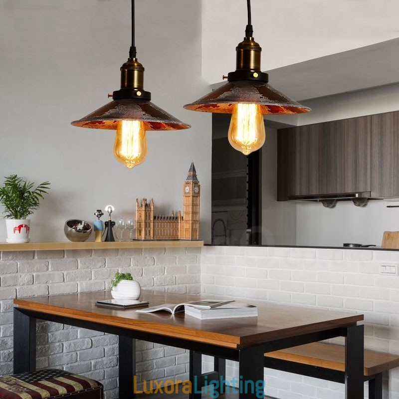 Designer Touch Decorative 1 Light Rustic Lodge Retro Vintage Pendant Light Loft