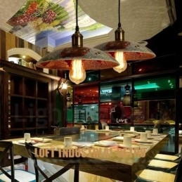 Designer Touch Decorative 1 Light Rustic Lodge Retro Vintage Pendant Light Loft