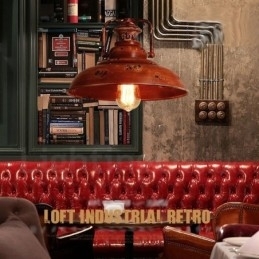Designer Touch Decorative 1 Light Rustic Lodge Retro Vintage Pendant Light Loft