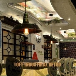 Designer Touch Decorative 1 Light Rustic Lodge Retro Vintage Pendant Light Loft