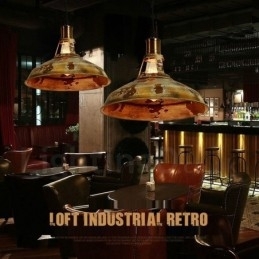 Designer Touch Decorative 1 Light Rustic Lodge Retro Vintage Pendant Light Loft