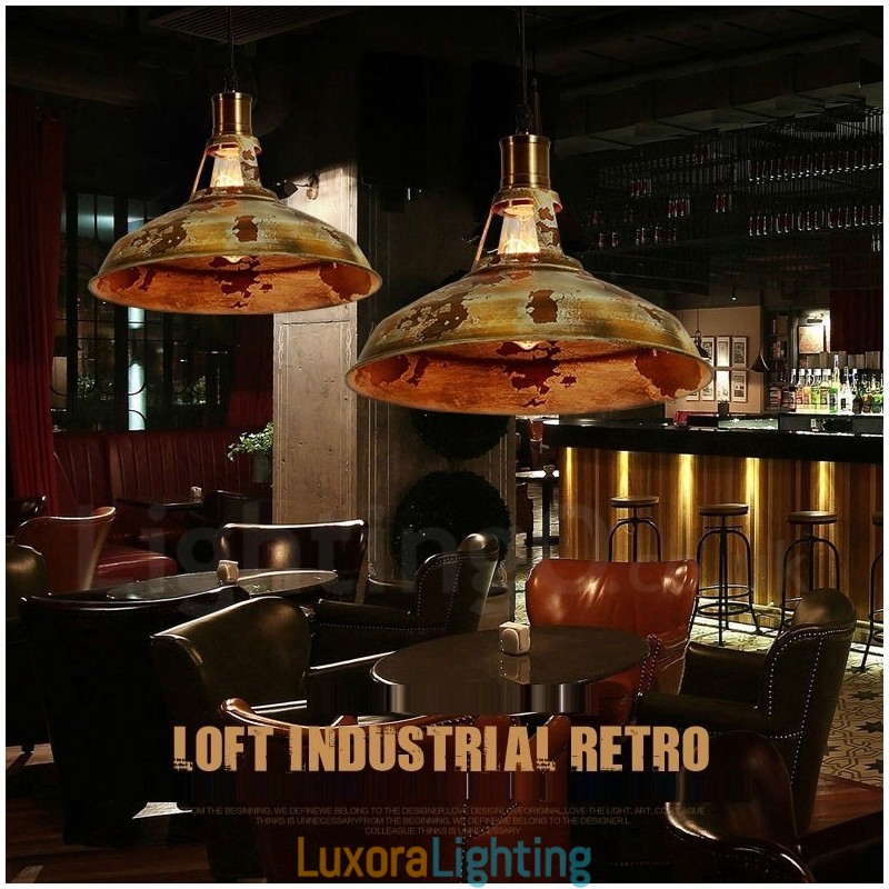 Designer Touch Decorative 1 Light Rustic Lodge Retro Vintage Pendant Light Loft