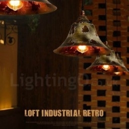 Designer Touch Decorative 1 Light Rustic Lodge Retro Vintage Pendant Light Loft