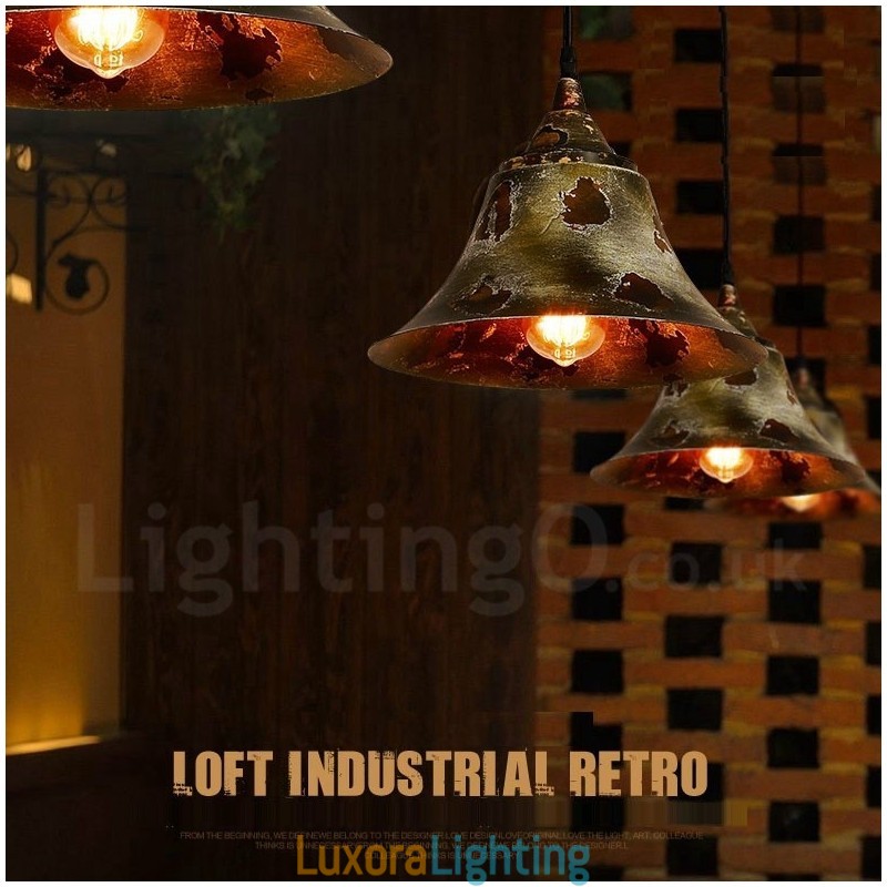 Designer Touch Decorative 1 Light Rustic Lodge Retro Vintage Pendant Light Loft