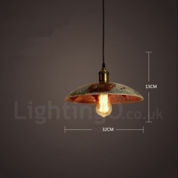 Designer Touch Decorative 1 Light Rustic Lodge Retro Vintage Pendant Light Loft