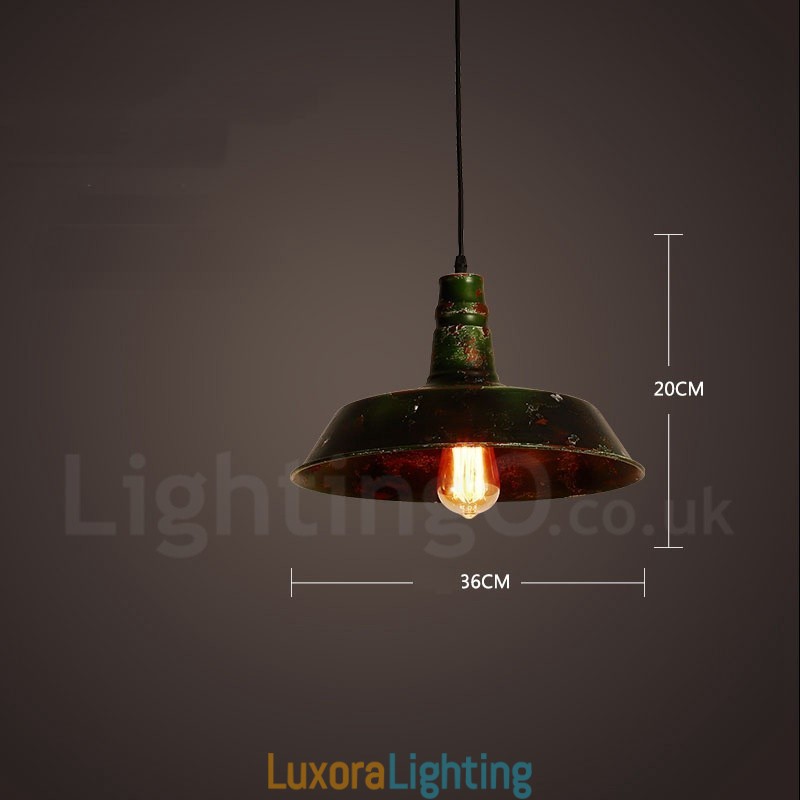 Designer Touch Decorative 1 Light Rustic Lodge Retro Vintage Pendant Light Loft