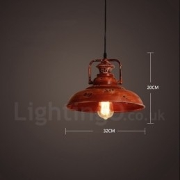 Designer Touch Decorative 1 Light Rustic Lodge Retro Vintage Pendant Light Loft