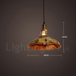 Designer Touch Decorative 1 Light Rustic Lodge Retro Vintage Pendant Light Loft