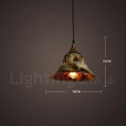 Designer Touch Decorative 1 Light Rustic Lodge Retro Vintage Pendant Light Loft