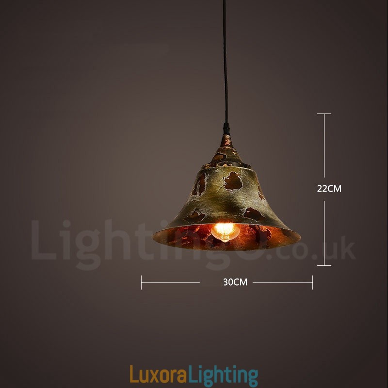 Designer Touch Decorative 1 Light Rustic Lodge Retro Vintage Pendant Light Loft