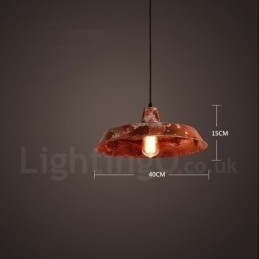 Designer Touch Decorative 1 Light Rustic Lodge Retro Vintage Pendant Light Loft