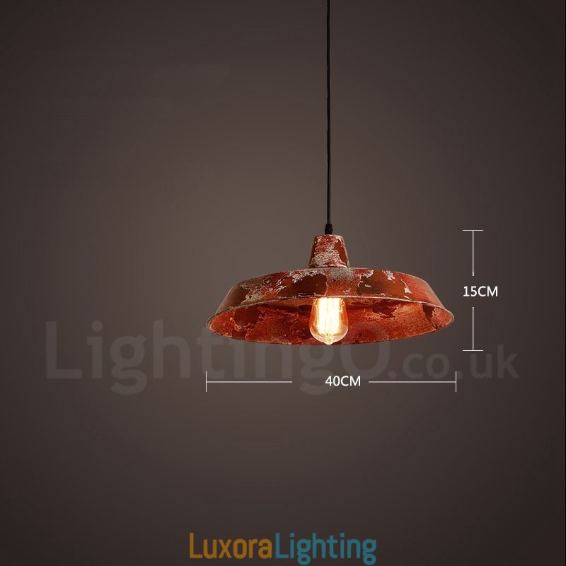 Designer Touch Decorative 1 Light Rustic Lodge Retro Vintage Pendant Light Loft