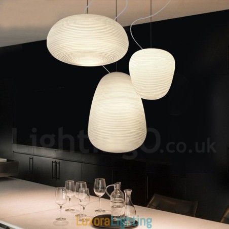Designer Touch Decorative 1 Light Modern Contemporary Pendant Light Ceiling Lamp with Glass Shade