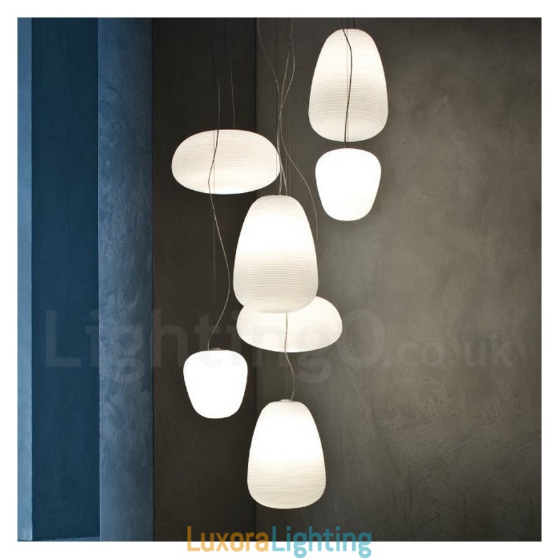 Designer Touch Decorative 1 Light Modern Contemporary Pendant Light Ceiling Lamp with Glass Shade