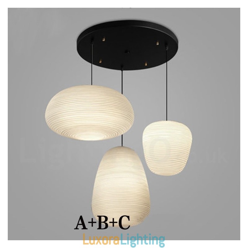 Designer Touch Decorative 1 Light Modern Contemporary Pendant Light Ceiling Lamp with Glass Shade