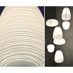 Designer Touch Decorative 1 Light Modern Contemporary Pendant Light Ceiling Lamp with Glass Shade