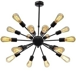 Designer Touch Decorative North American Style Minimalist Radial 18 Light Chandelier