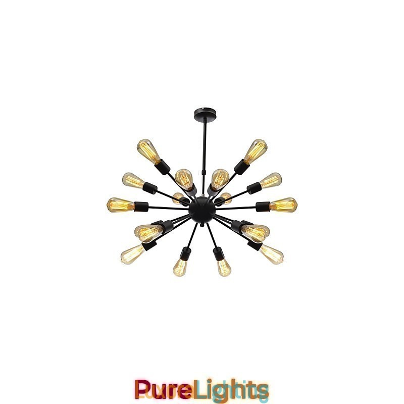 Designer Touch Decorative North American Style Minimalist Radial 18 Light Chandelier