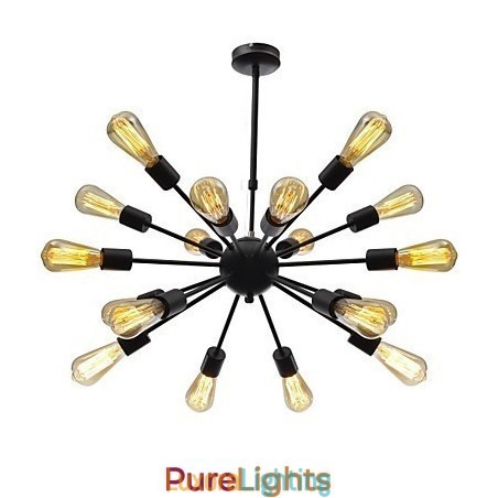 Designer Touch Decorative North American Style Minimalist Radial 18 Light Chandelier
