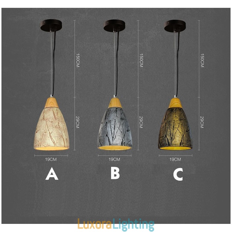 Designer Touch Decorative 1 Light Cement Modern Contemporary Pendant Light Ceiling Lamp