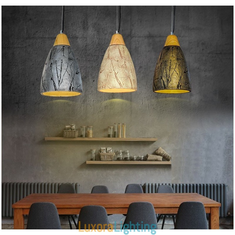 Designer Touch Decorative 1 Light Cement Modern Contemporary Pendant Light Ceiling Lamp