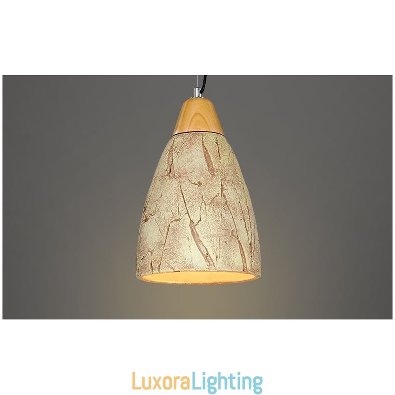 Designer Touch Decorative 1 Light Cement Modern Contemporary Pendant Light Ceiling Lamp