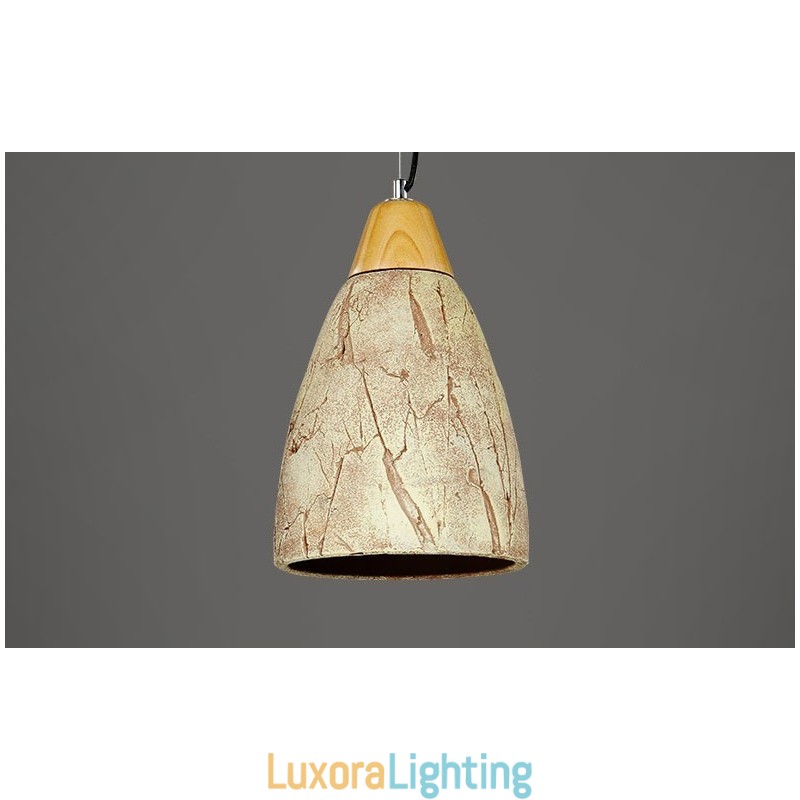 Designer Touch Decorative 1 Light Cement Modern Contemporary Pendant Light Ceiling Lamp