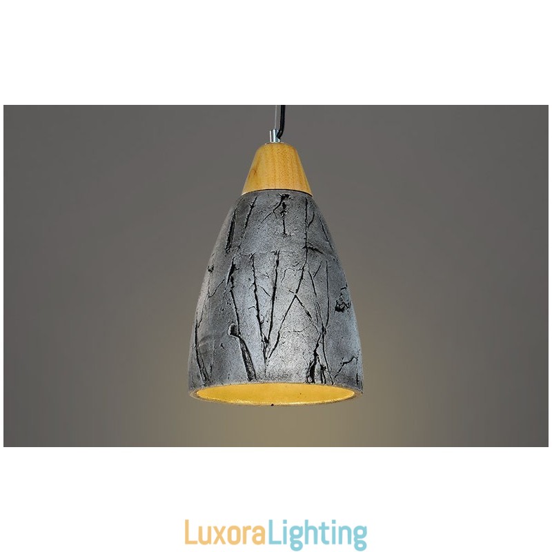 Designer Touch Decorative 1 Light Cement Modern Contemporary Pendant Light Ceiling Lamp
