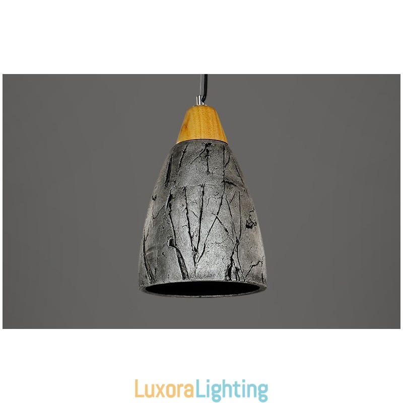 Designer Touch Decorative 1 Light Cement Modern Contemporary Pendant Light Ceiling Lamp