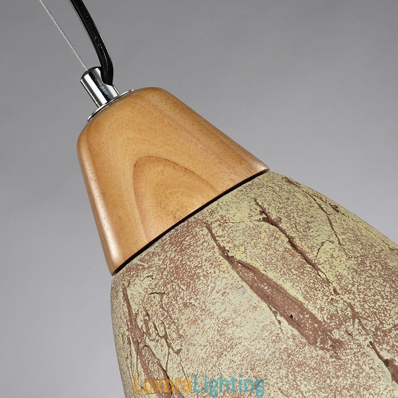 Designer Touch Decorative 1 Light Cement Modern Contemporary Pendant Light Ceiling Lamp