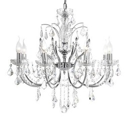 Designer Touch Decorative Elegant Crystal Chandelier with 8 Lights