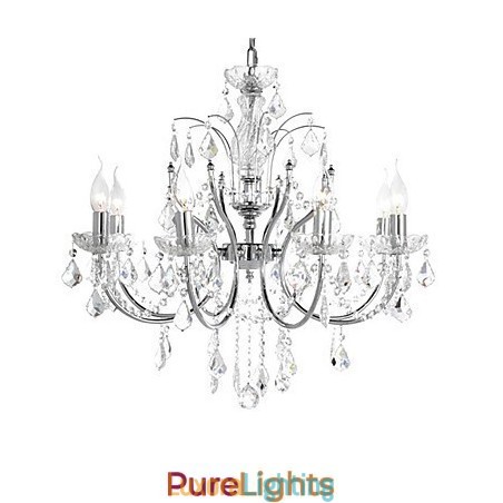 Designer Touch Decorative Elegant Crystal Chandelier with 8 Lights