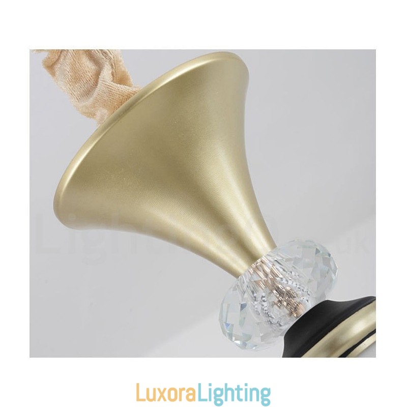 Designer Touch Decorative Modern Contemporary Retro Luxury Crystal Pendant Lamp Chandelier with Glass Shade