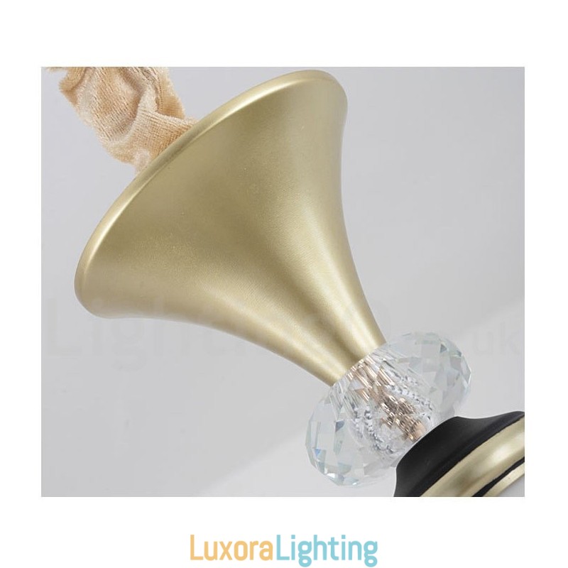 Designer Touch Decorative Modern Contemporary Retro Luxury Crystal Pendant Lamp Chandelier with Glass Shade