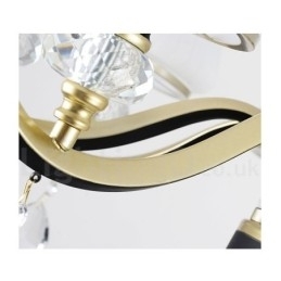 Designer Touch Decorative Modern Contemporary Retro Luxury Crystal Pendant Lamp Chandelier with Glass Shade