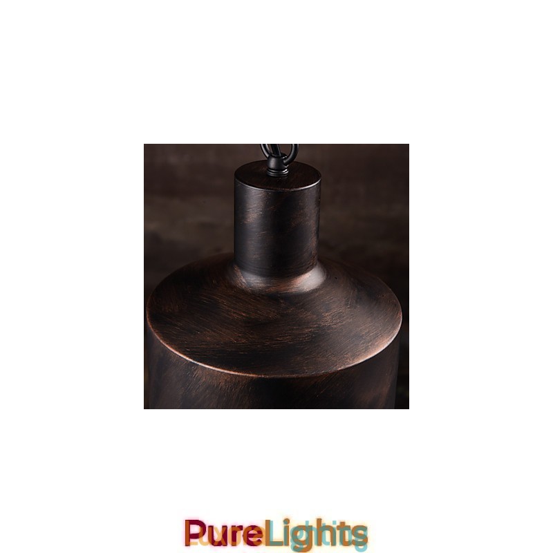 Designer Touch Decorative Chandelier Rustic Lodge Drum Metal Pendant Light