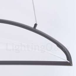 Designer Touch Decorative Modern Contemporary 1 Light Acrylic Pendant Light with Steel Shade