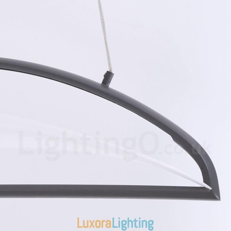 Designer Touch Decorative Modern Contemporary 1 Light Acrylic Pendant Light with Steel Shade