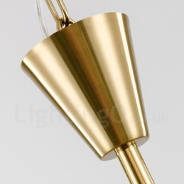 Designer Touch Decorative Modern Contemporary 9 Light Steel Pendant Light with Crystal Shade