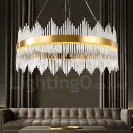 Designer Touch Decorative Modern Contemporary Light Steel Pendant Light with Glass Shade