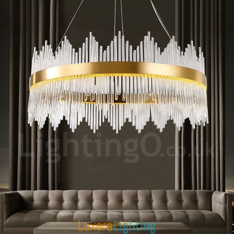 Designer Touch Decorative Modern Contemporary Light Steel Pendant Light with Glass Shade