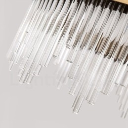 Designer Touch Decorative Modern Contemporary Light Steel Pendant Light with Glass Shade