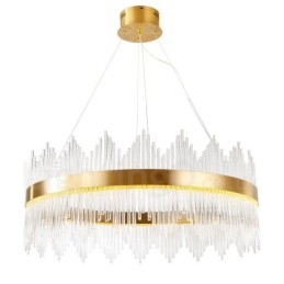 Designer Touch Decorative Modern Contemporary Light Steel Pendant Light with Glass Shade