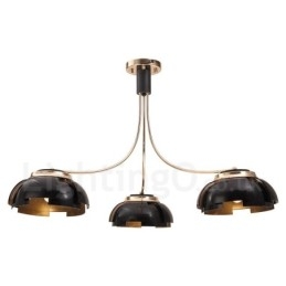 Designer Touch Decorative Modern Contemporary 3 Light Steel Chandelier with Acrylic Shade